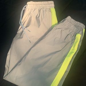 F21 Gray Reflective Joggers